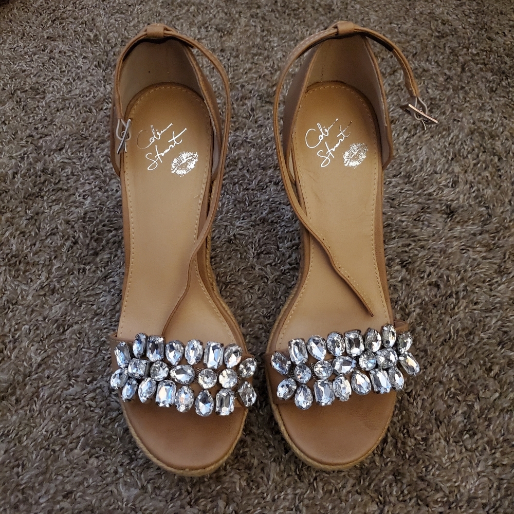 Rhinestone wedges, size 7, Colin Stuart